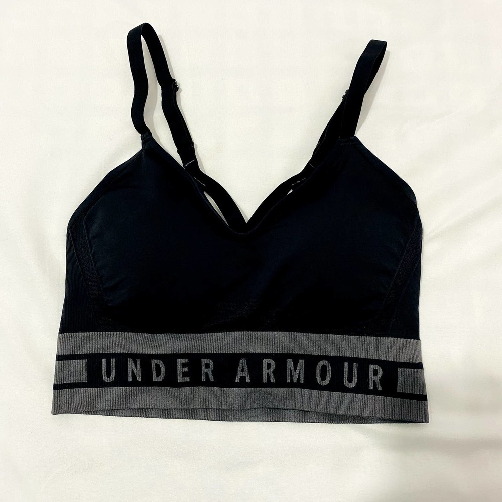 Under Armour Seamless Longline Sports Bra Size Medium (1322552-001)